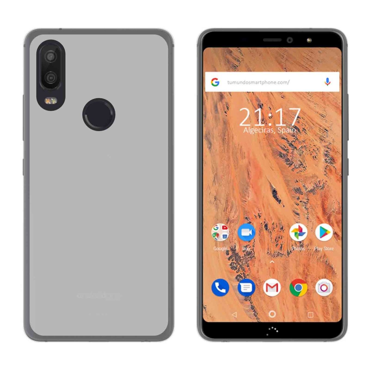 Funda Gel Tpu para Bq Aquaris X2 / X2 Pro Color Transparente