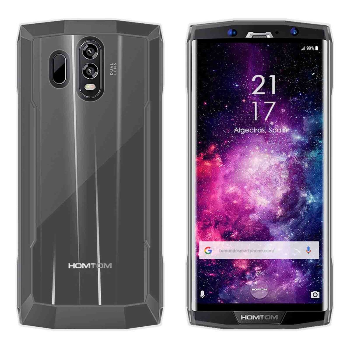 Funda Gel Tpu para Homtom HT70 Color 100 % Transparente