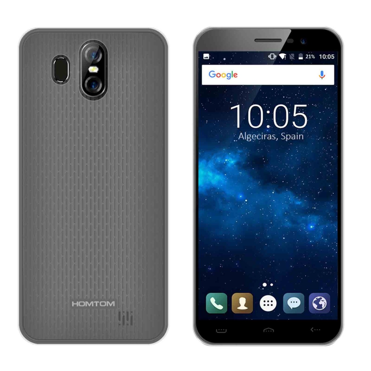 Funda Gel Tpu para Homtom S16 Color 100 % Transparente