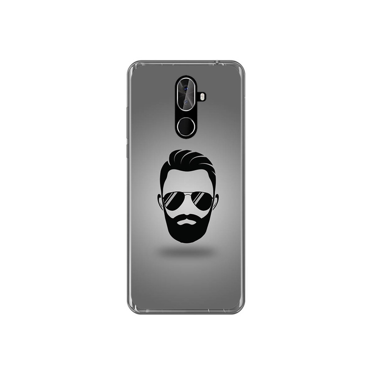 Funda Gel Tpu para Cubot X18 Plus Diseño Barba Dibujos