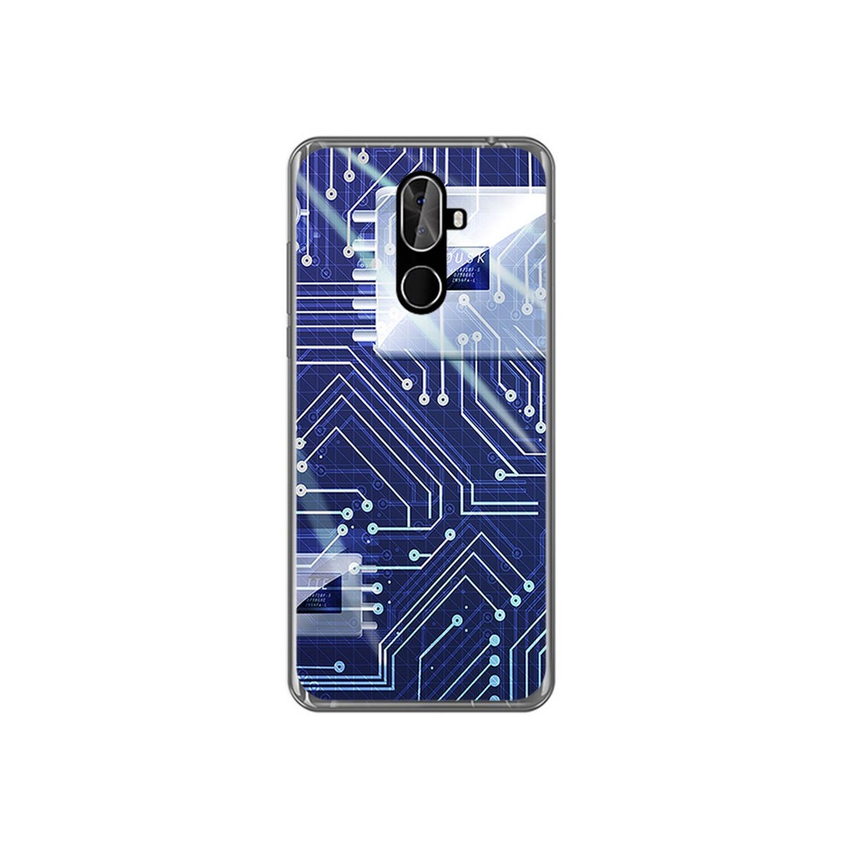 Funda Gel Tpu para Cubot X18 Plus Diseño Circuito Dibujos