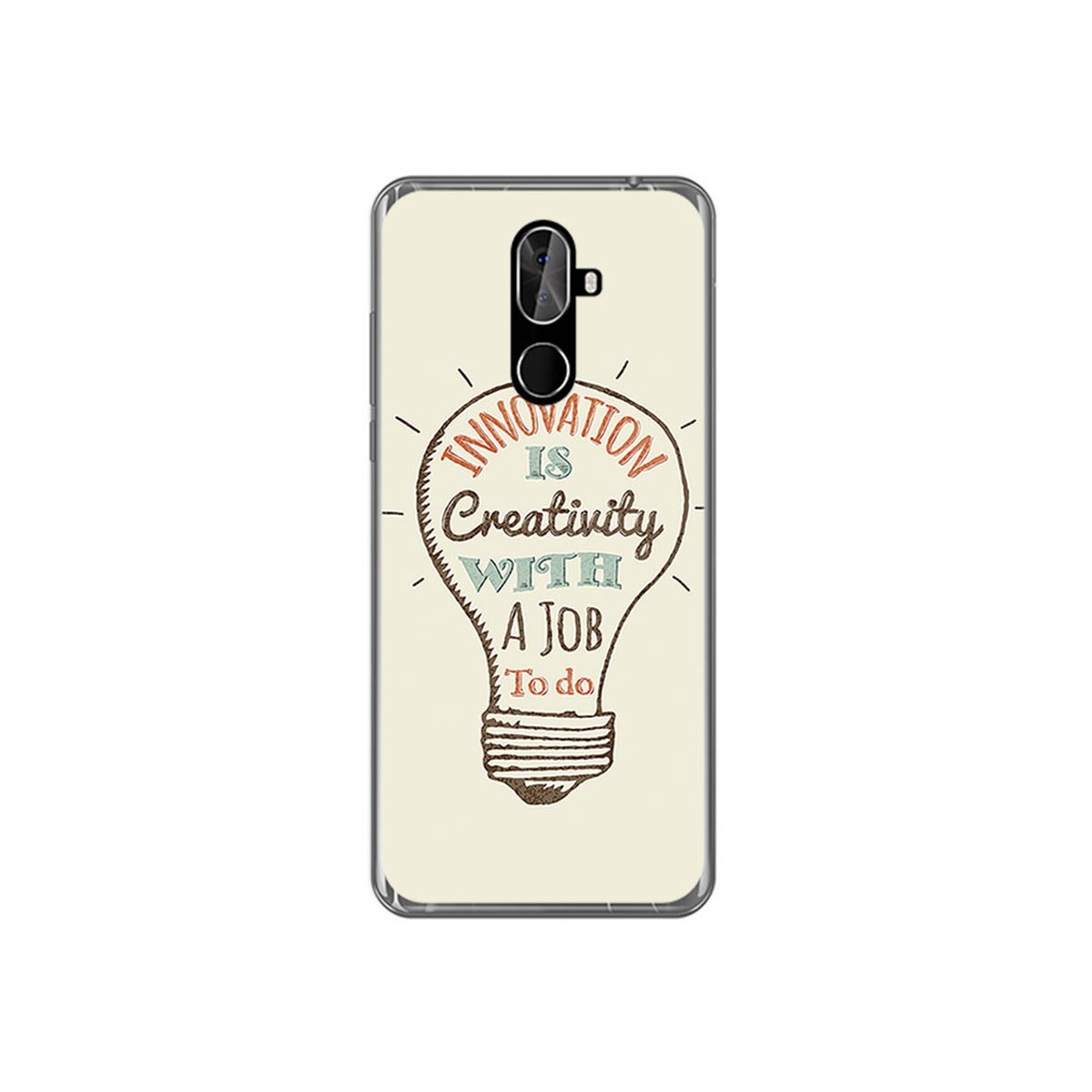 Funda Gel Tpu para Cubot X18 Plus Diseño Creativity Dibujos