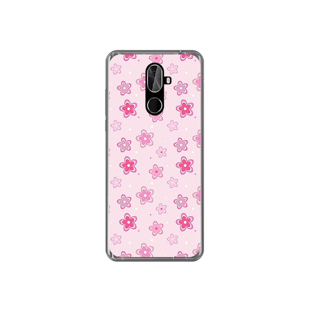 Funda Gel Tpu para Cubot X18 Plus Diseño Flores Dibujos