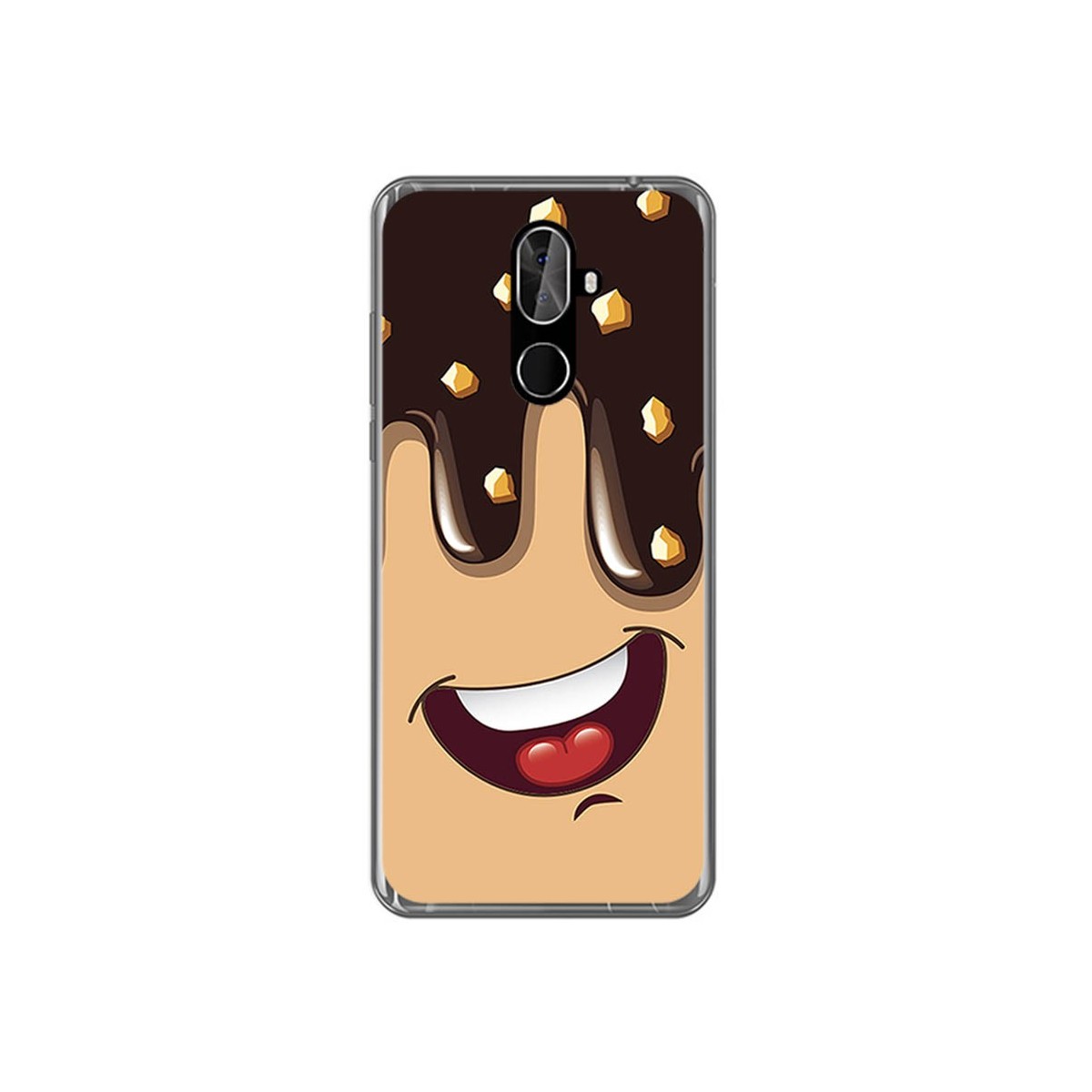 Funda Gel Tpu para Cubot X18 Plus Diseño Helado Chocolate Dibujos