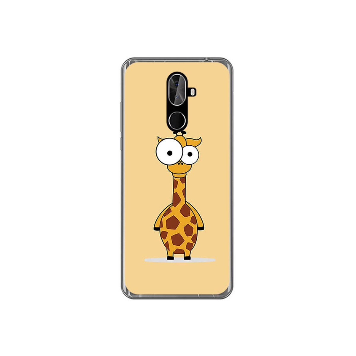 Funda Gel Tpu para Cubot X18 Plus Diseño Jirafa Dibujos