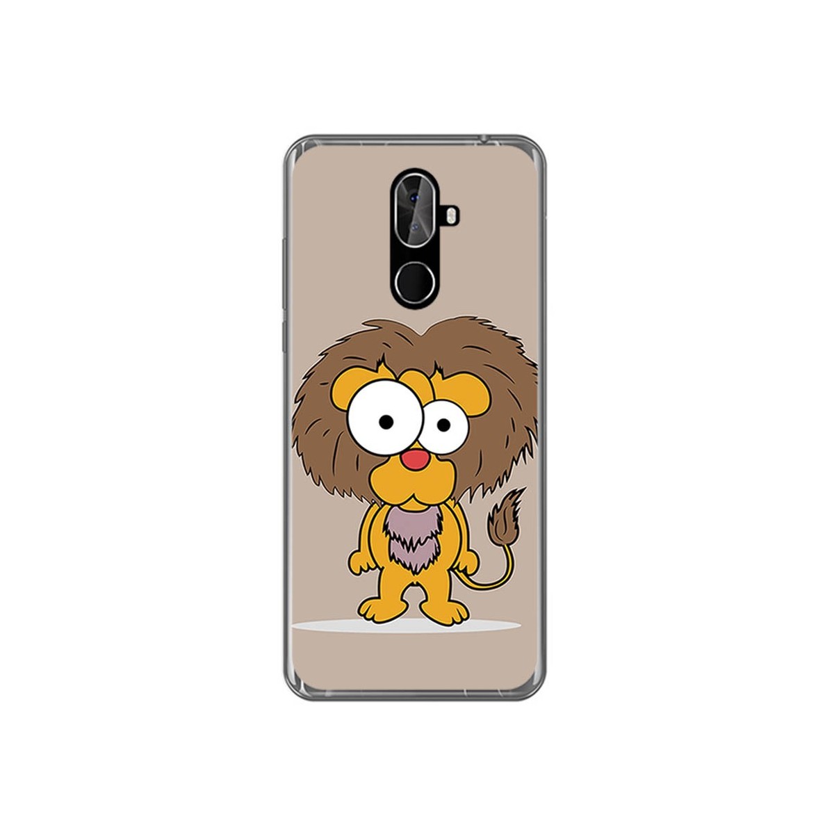 Funda Gel Tpu para Cubot X18 Plus Diseño Leon Dibujos