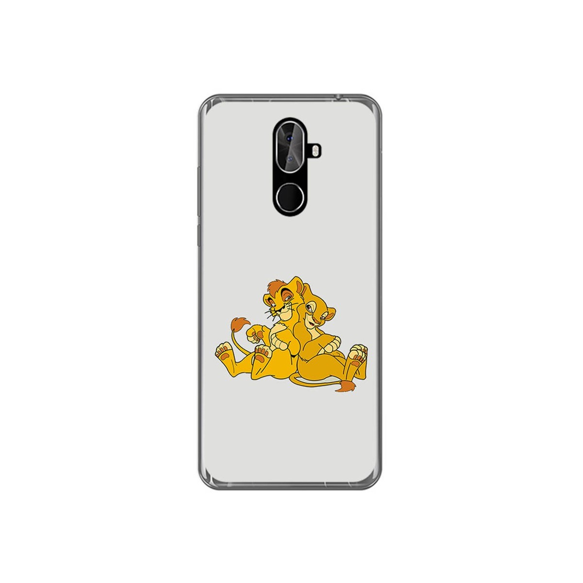 Funda Gel Tpu para Cubot X18 Plus Diseño Leones Dibujos