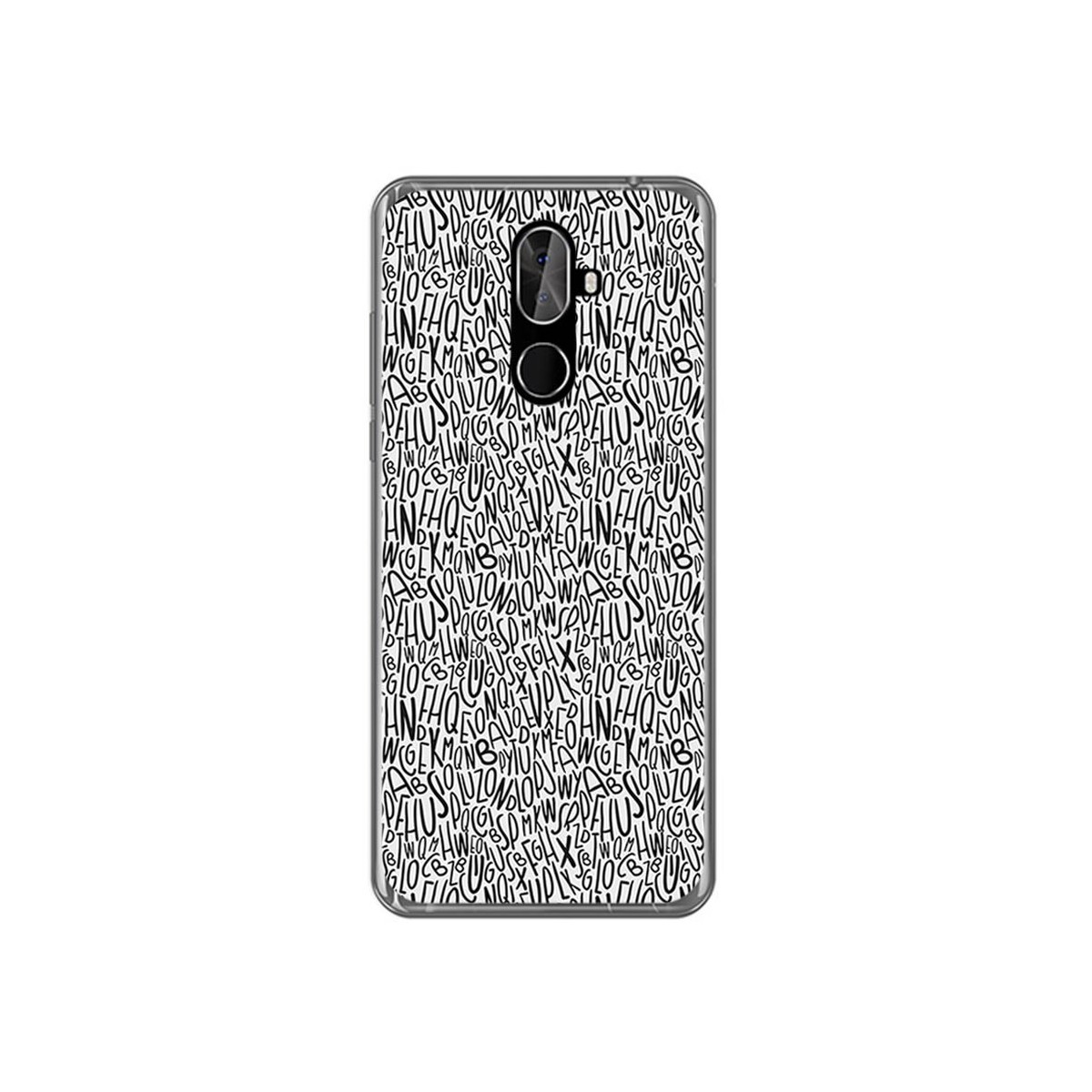 Funda Gel Tpu para Cubot X18 Plus Diseño Letras Dibujos