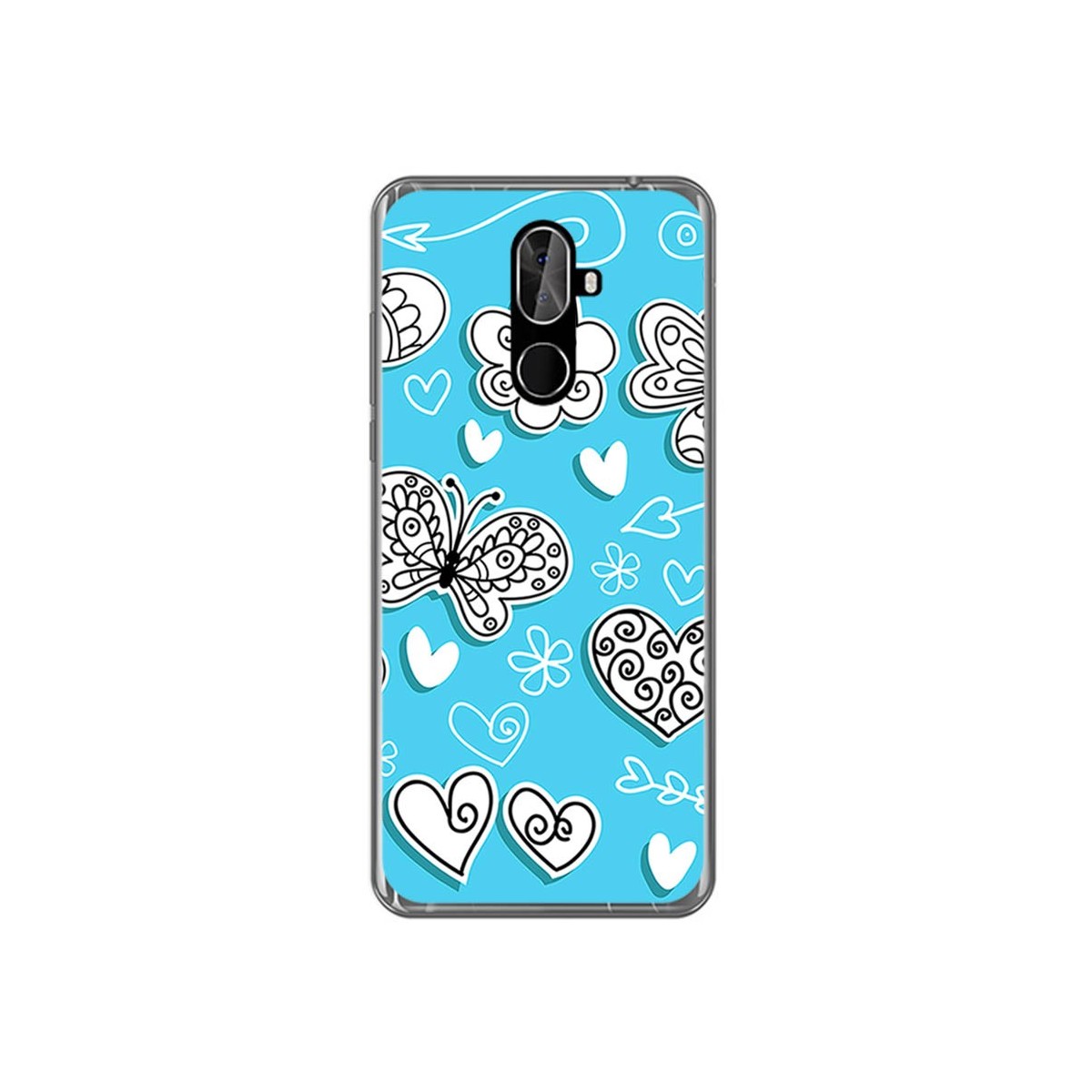 Funda Gel Tpu para Cubot X18 Plus Diseño Mariposas Dibujos