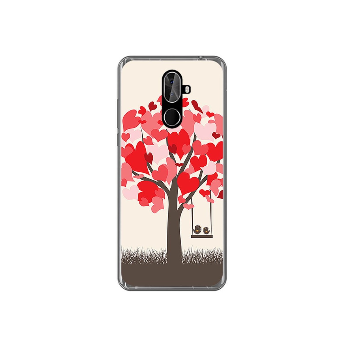 Funda Gel Tpu para Cubot X18 Plus Diseño Pajaritos Dibujos