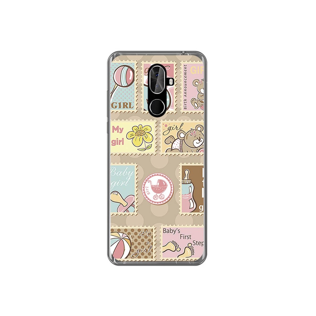 Funda Gel Tpu para Cubot X18 Plus Diseño Sellos Dibujos