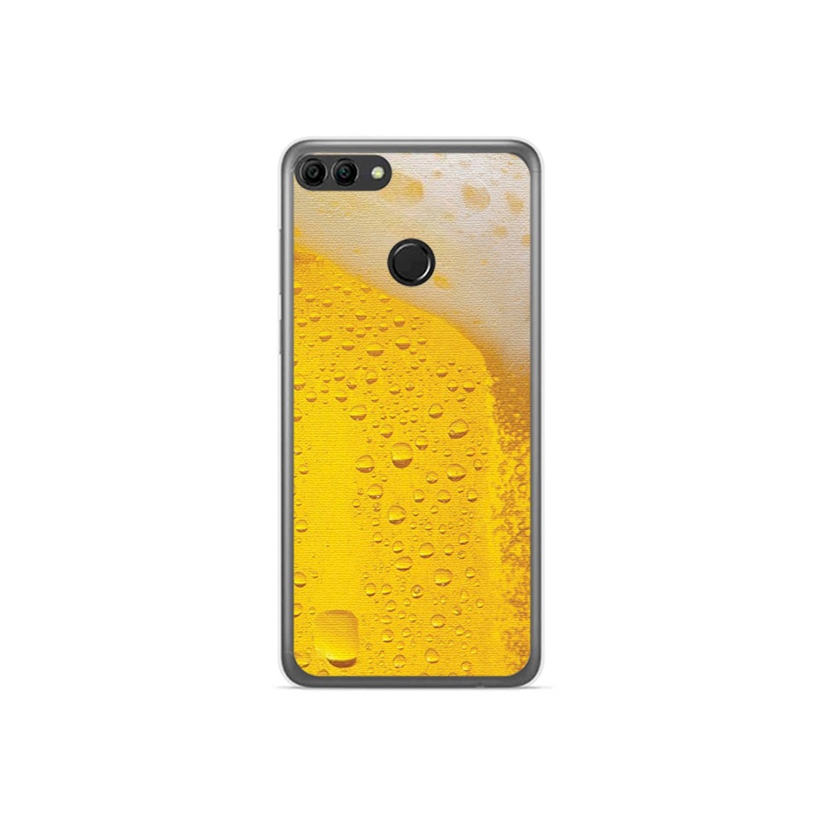 Funda Gel Tpu para Huawei Y9 2018 Diseño Cerveza Dibujos