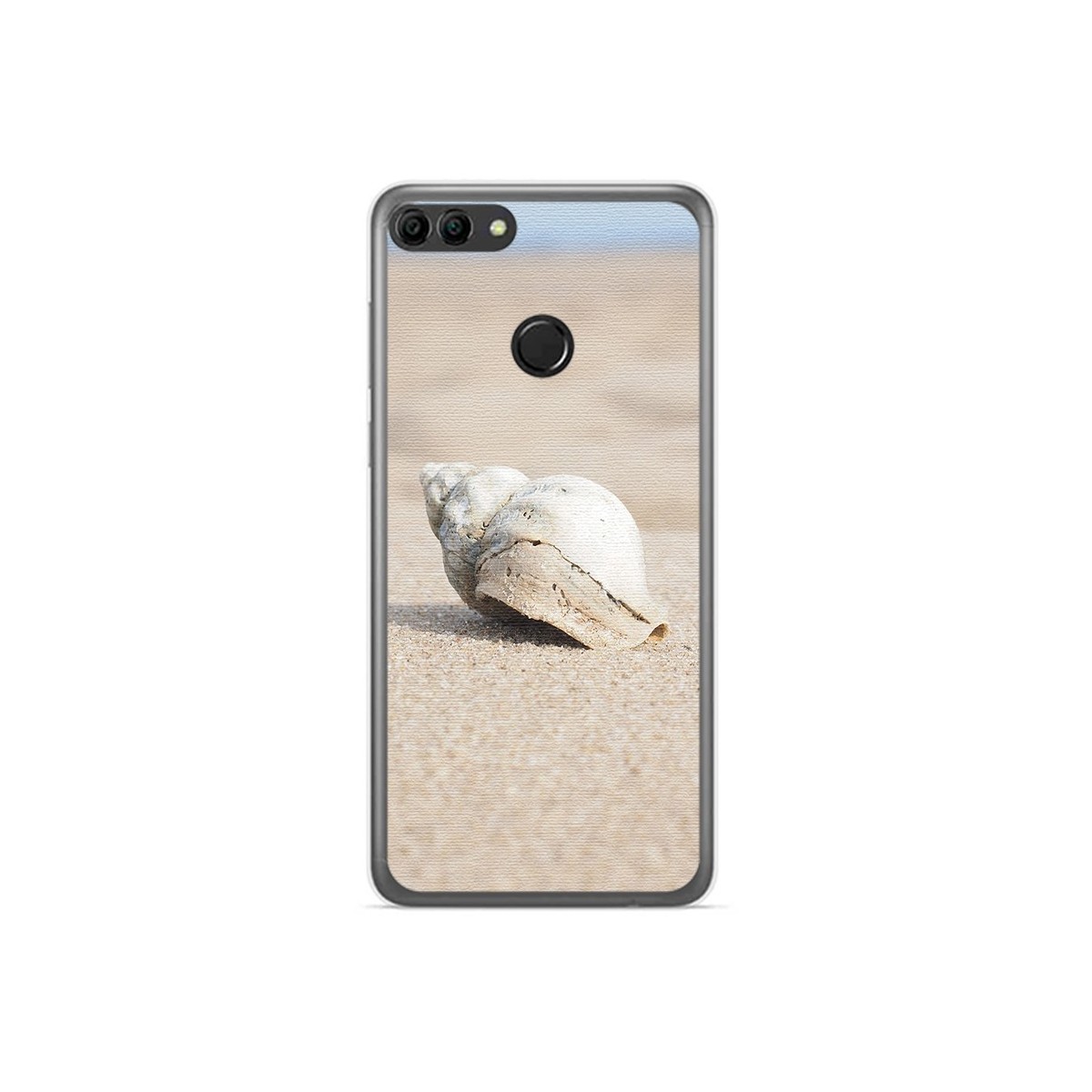 Funda Gel Tpu para Huawei Y9 2018 Diseño Concha Dibujos