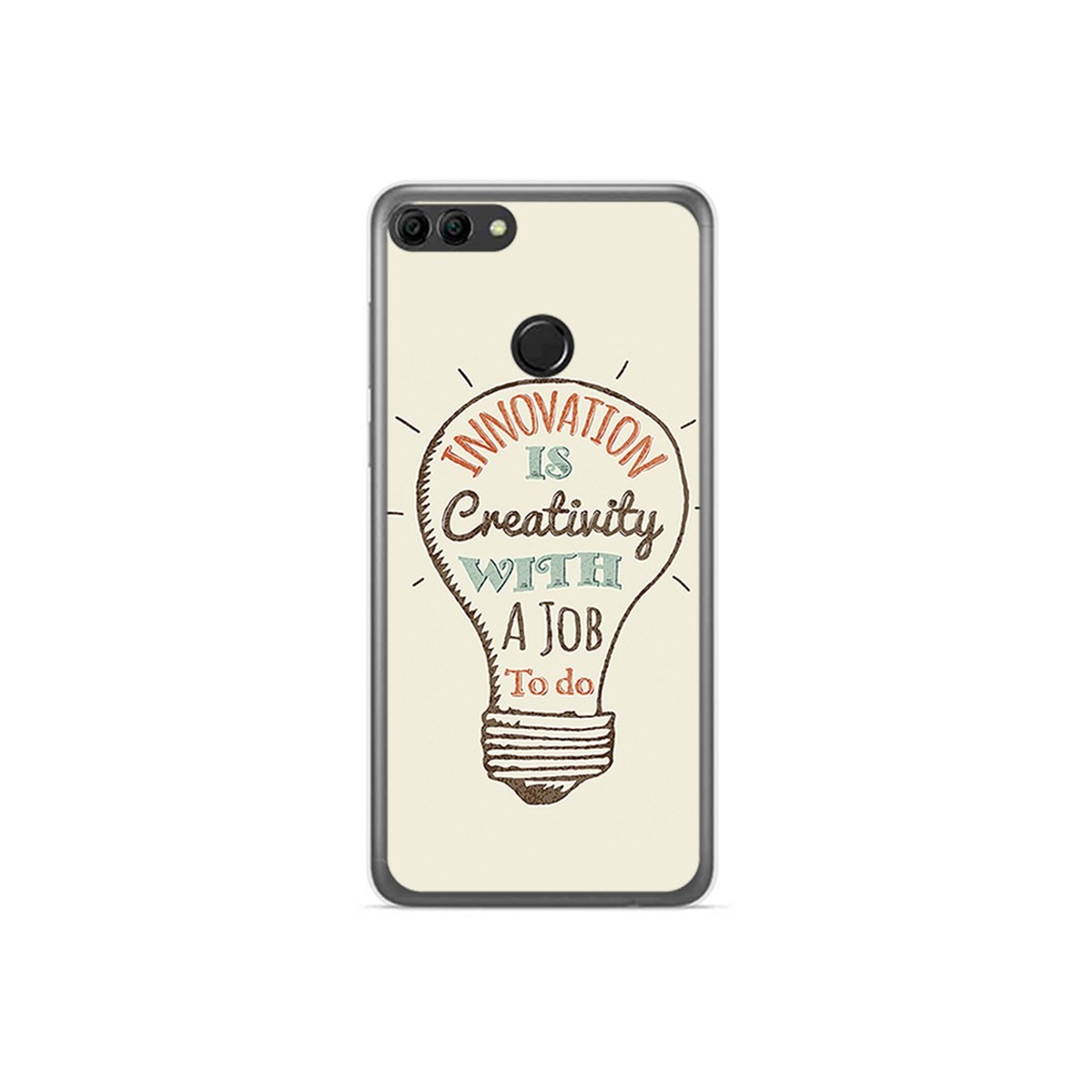 Funda Gel Tpu para Huawei Y9 2018 Diseño Creativity Dibujos