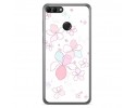 Funda Gel Tpu para Huawei Y9 2018 Diseño Flores Minimal Dibujos