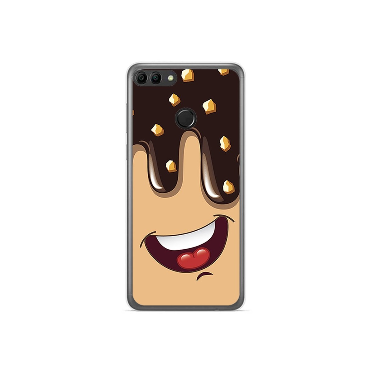 Funda Gel Tpu para Huawei Y9 2018 Diseño Helado Chocolate Dibujos