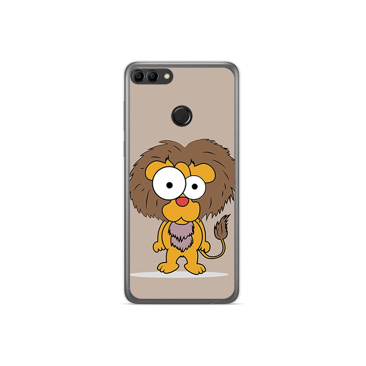 Funda Gel Tpu para Huawei Y9 2018 Diseño Leon Dibujos