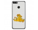 Funda Gel Tpu para Huawei Y9 2018 Diseño Leones Dibujos