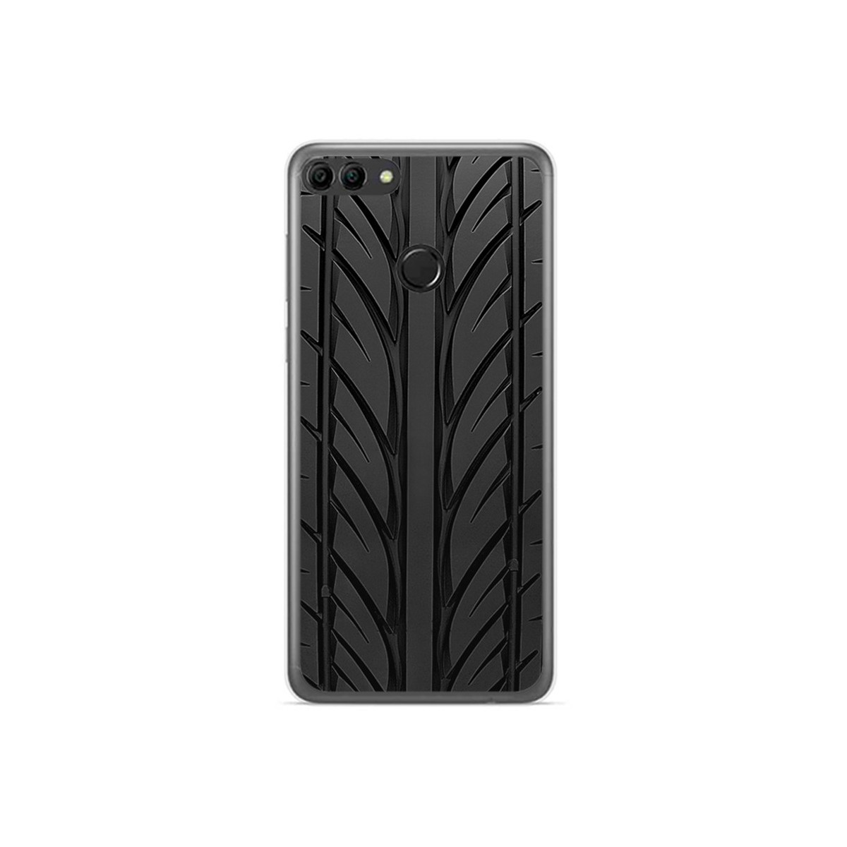 Funda Gel Tpu para Huawei Y9 2018 Diseño Neumatico Dibujos