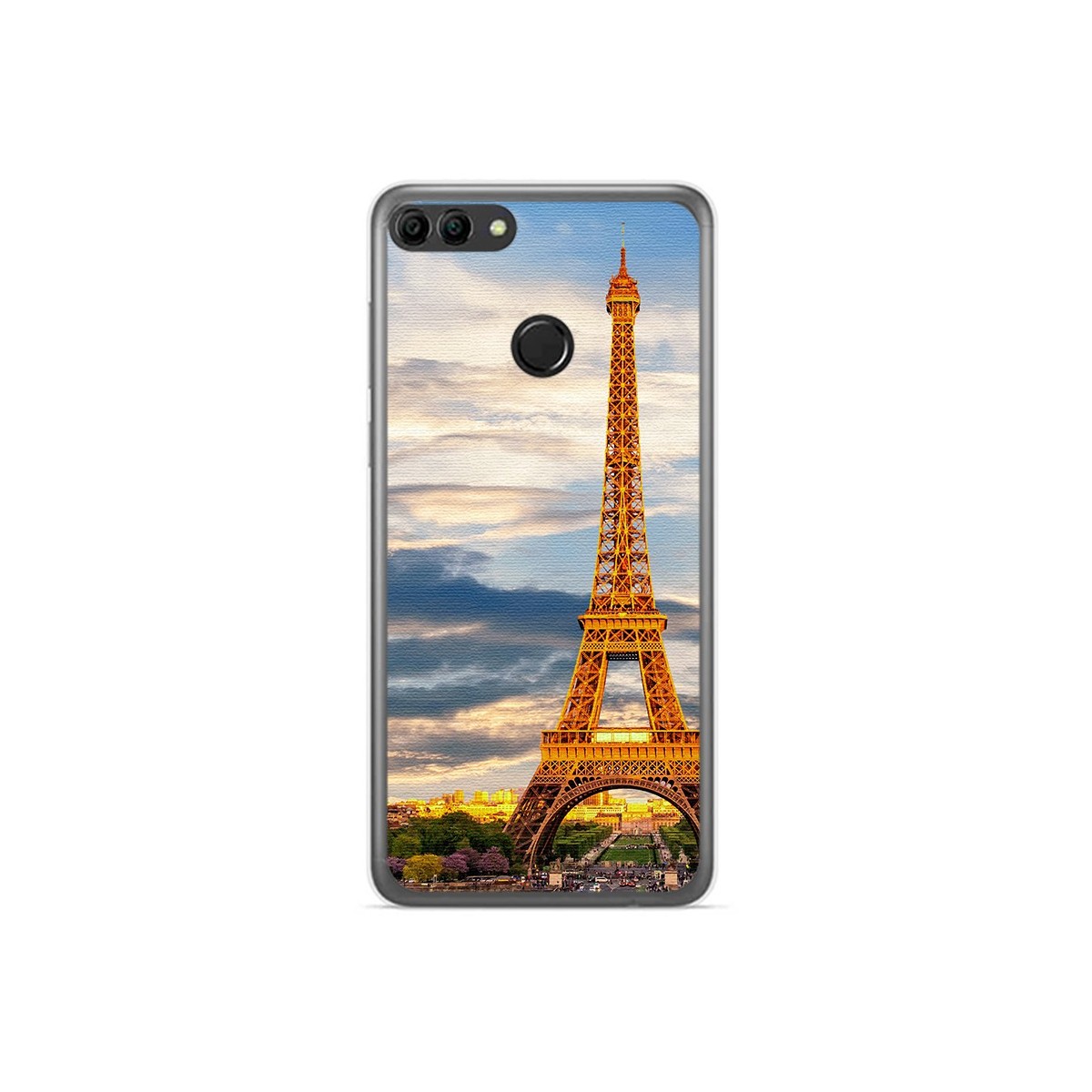 Funda Gel Tpu para Huawei Y9 2018 Diseño Paris Dibujos
