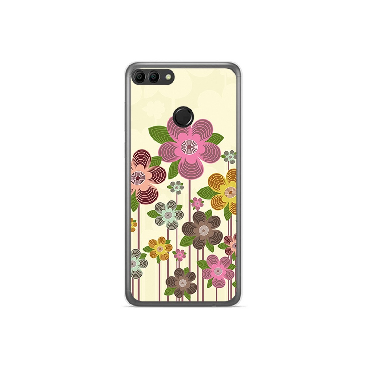 Funda Gel Tpu para Huawei Y9 2018 Diseño Primavera En Flor Dibujos