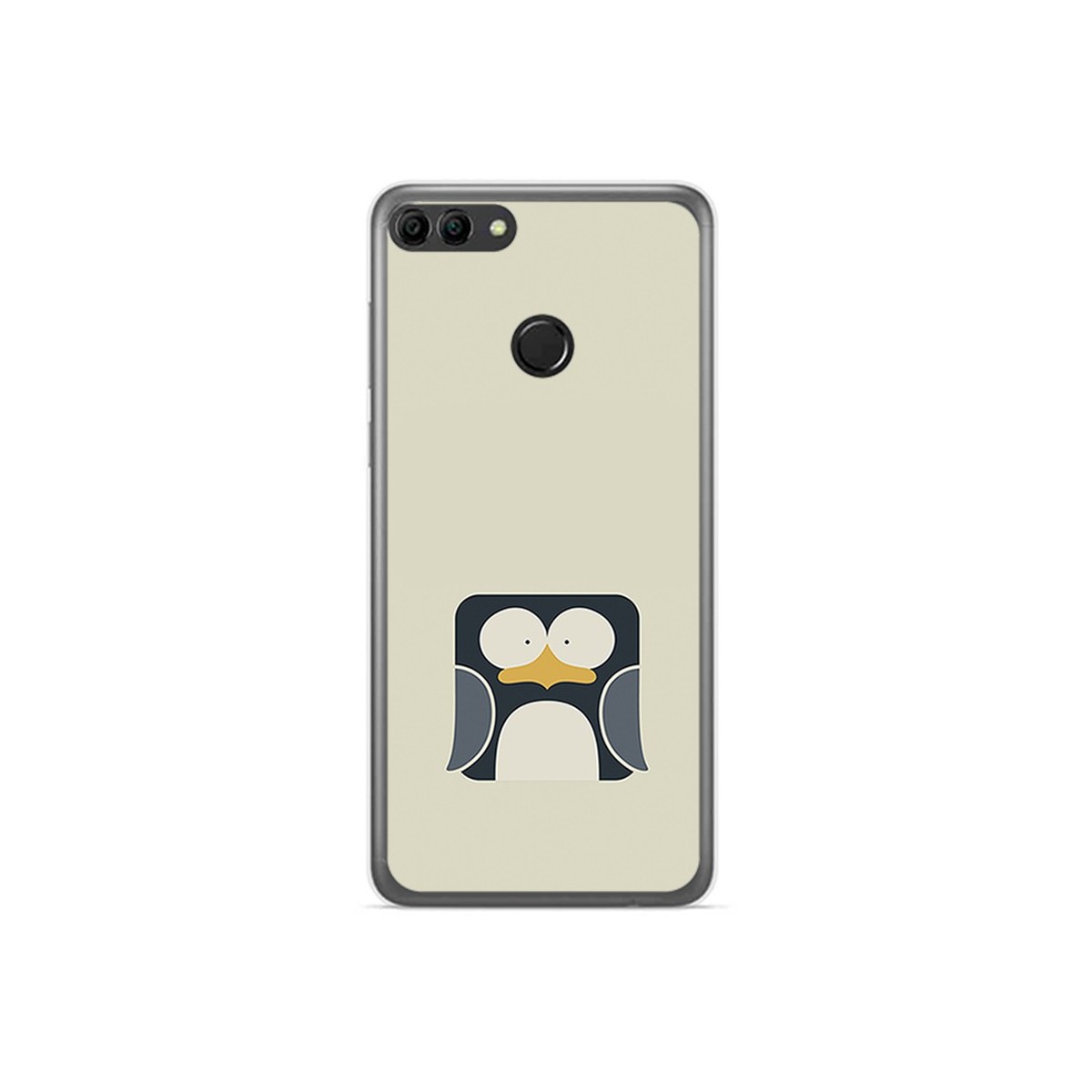 Funda Gel Tpu para Huawei Y9 2018 Diseño Pingüino Dibujos