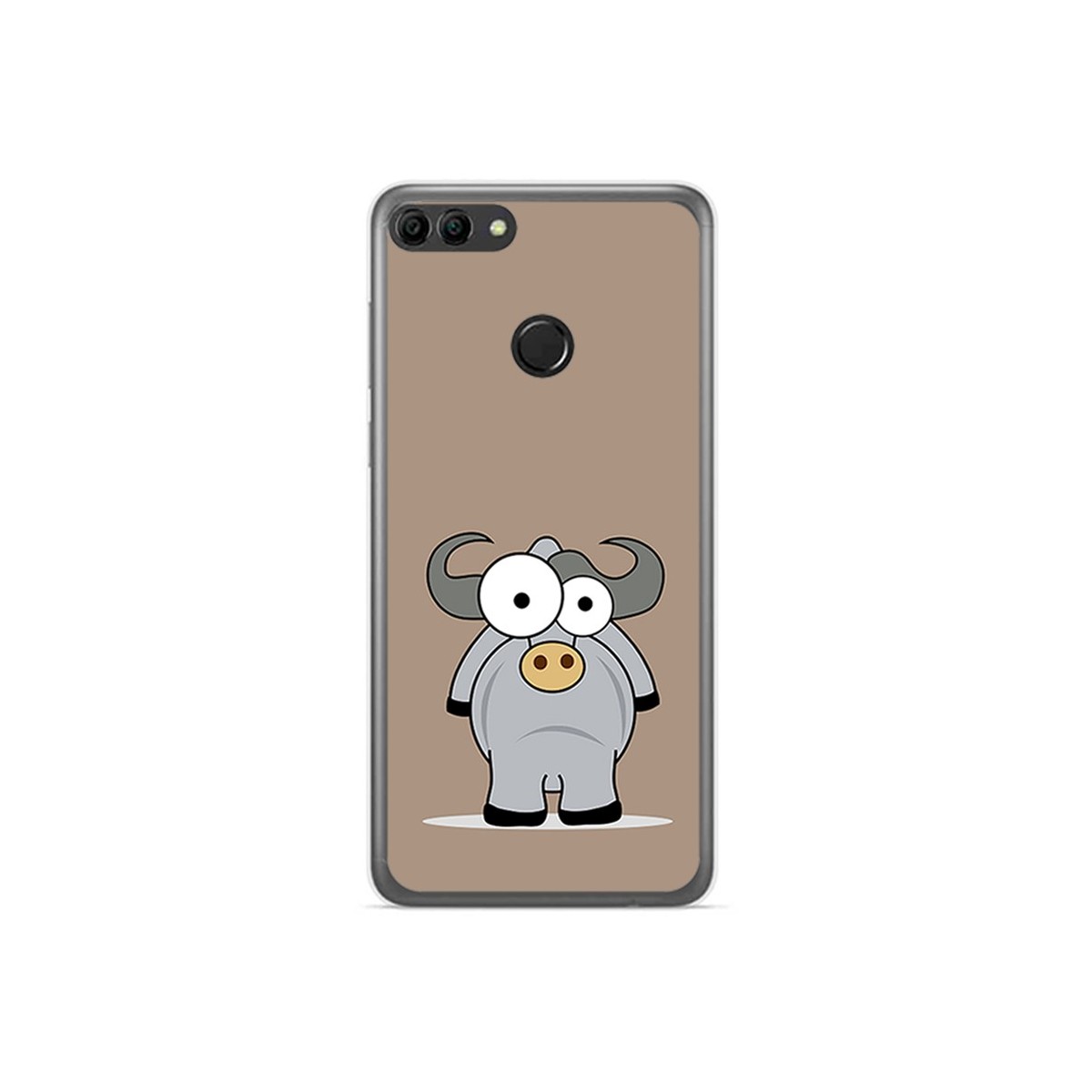 Funda Gel Tpu para Huawei Y9 2018 Diseño Toro Dibujos