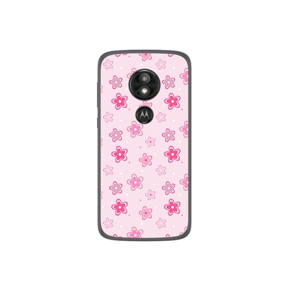 Funda Gel Tpu para Motorola Moto E5 / G6 Play Diseño Flores Dibujos
