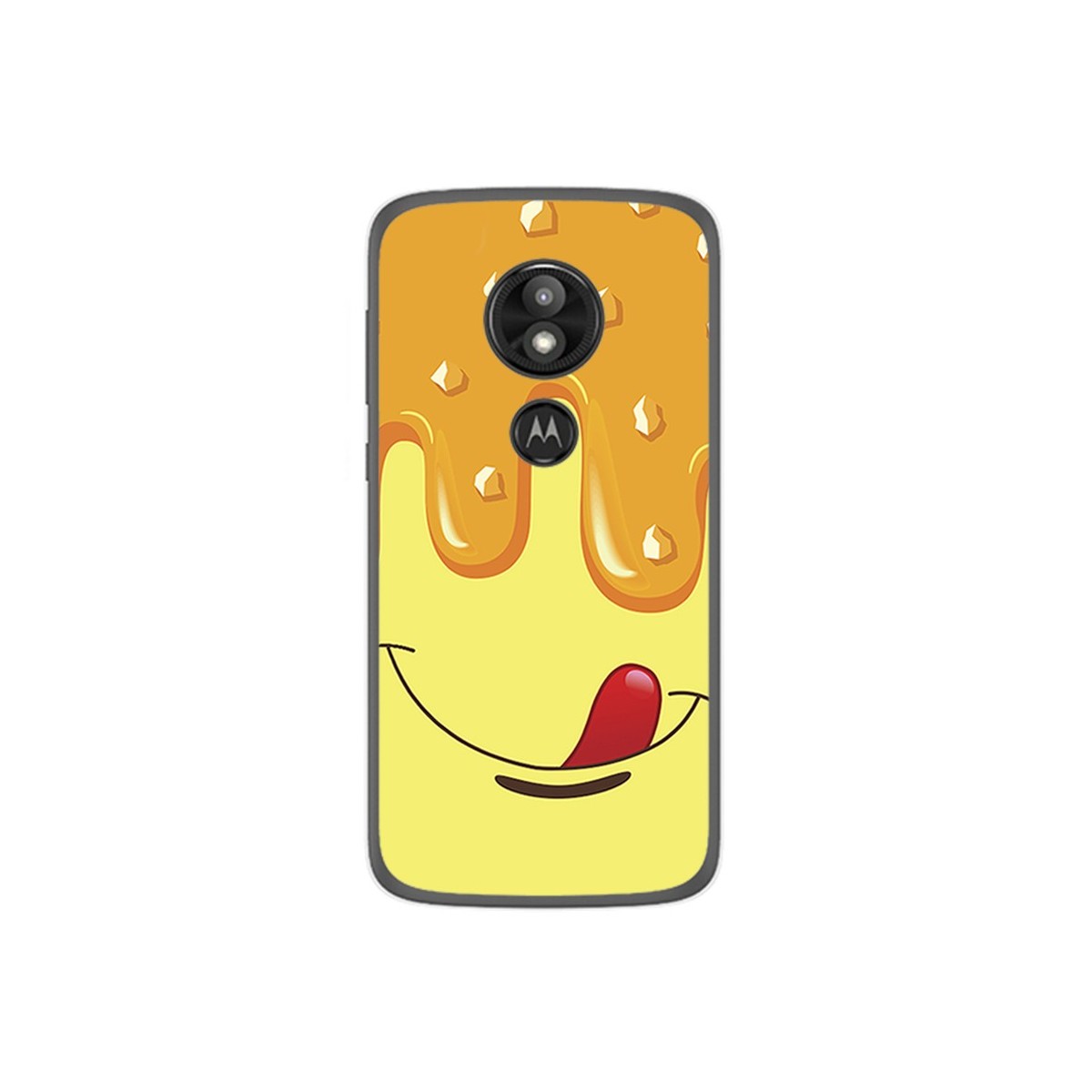 Funda Gel Tpu para Motorola Moto E5 / G6 Play Diseño Helado Vainilla Dibujos