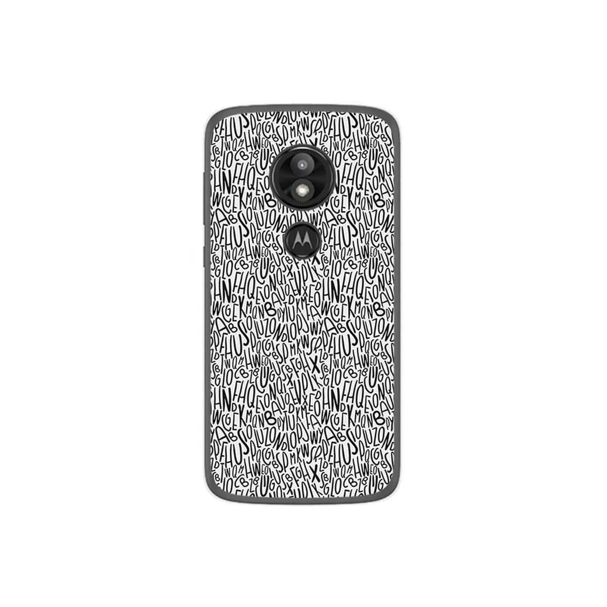 Funda Gel Tpu para Motorola Moto E5 / G6 Play Diseño Letras Dibujos