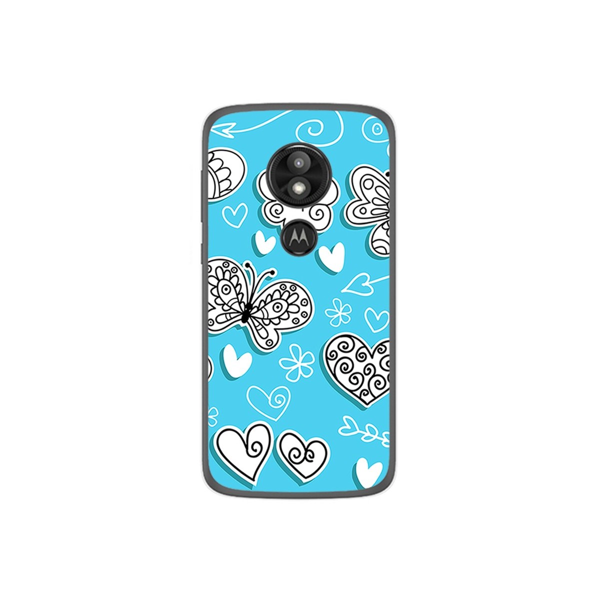 Funda Gel Tpu para Motorola Moto E5 / G6 Play Diseño Mariposas Dibujos