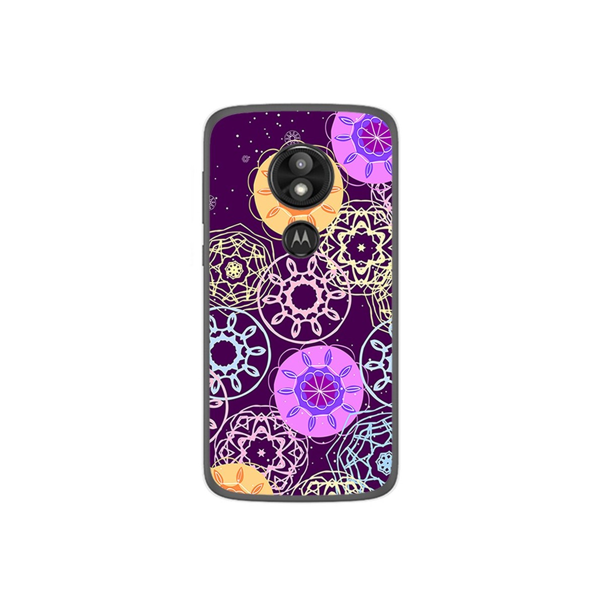 Funda Gel Tpu para Motorola Moto E5 / G6 Play Diseño Radial Dibujos