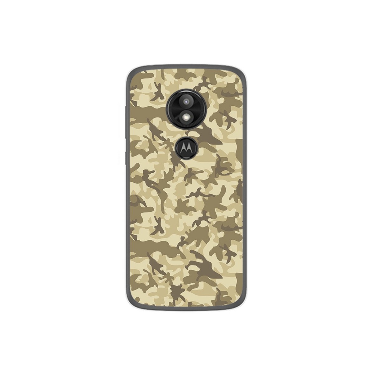 Funda Gel Tpu para Motorola Moto E5 / G6 Play Diseño Sand Camuflaje Dibujos