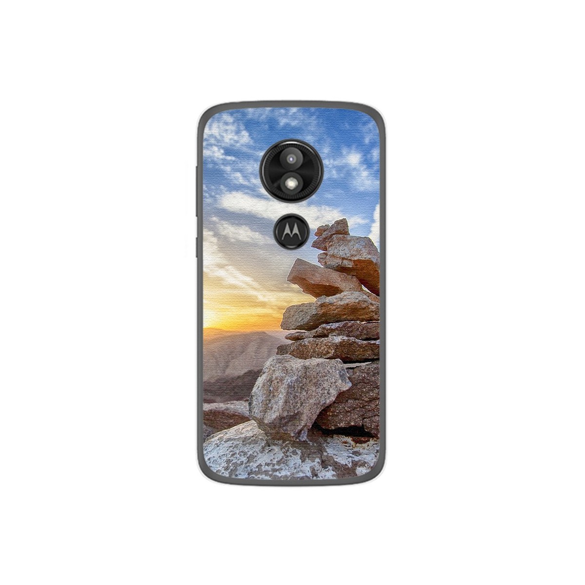 Funda Gel Tpu para Motorola Moto E5 / G6 Play Diseño Sunset Dibujos