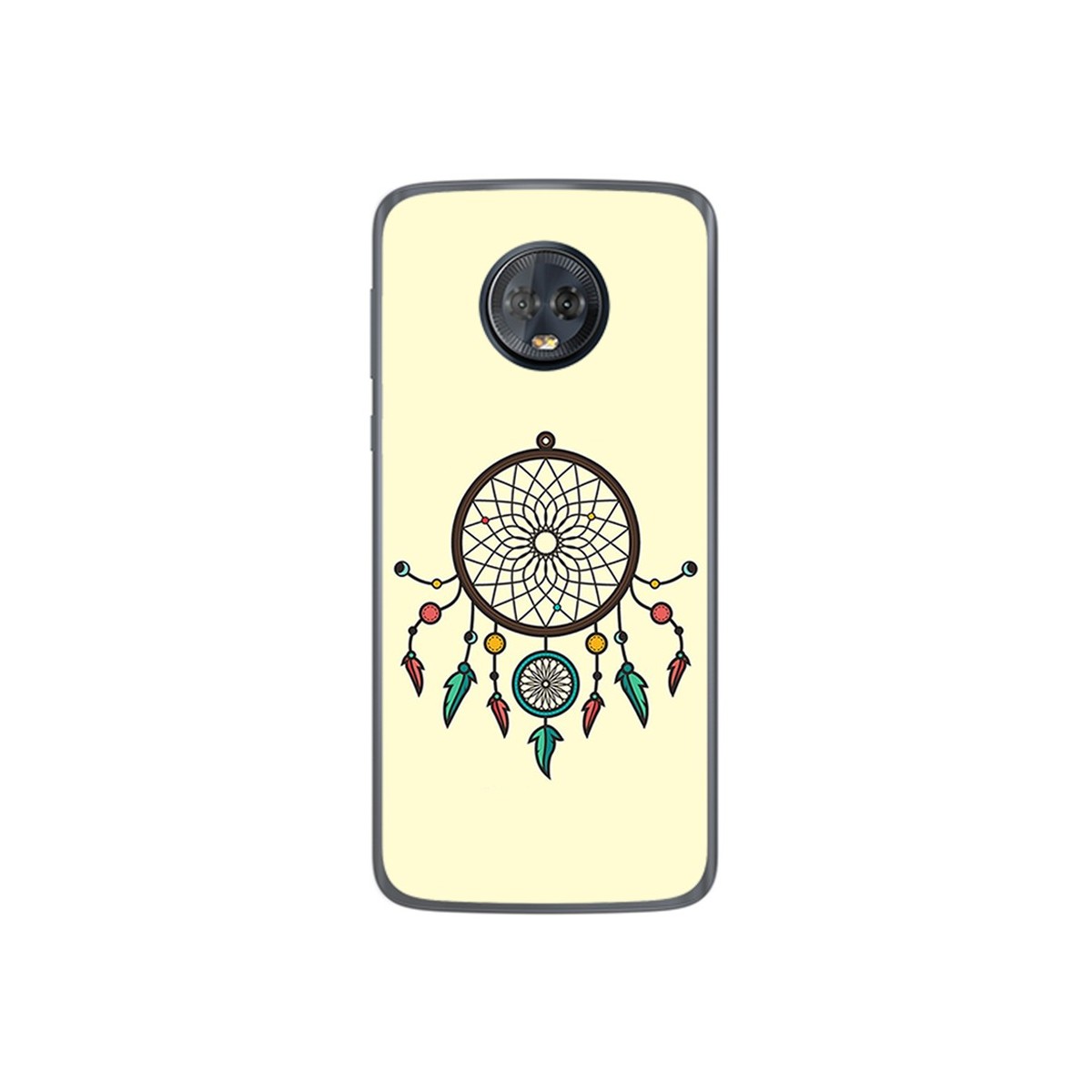 Funda Gel Tpu para Motorola Moto G6 Plus Diseño Atrapasueños Dibujos