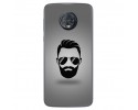 Funda Gel Tpu para Motorola Moto G6 Plus Diseño Barba Dibujos