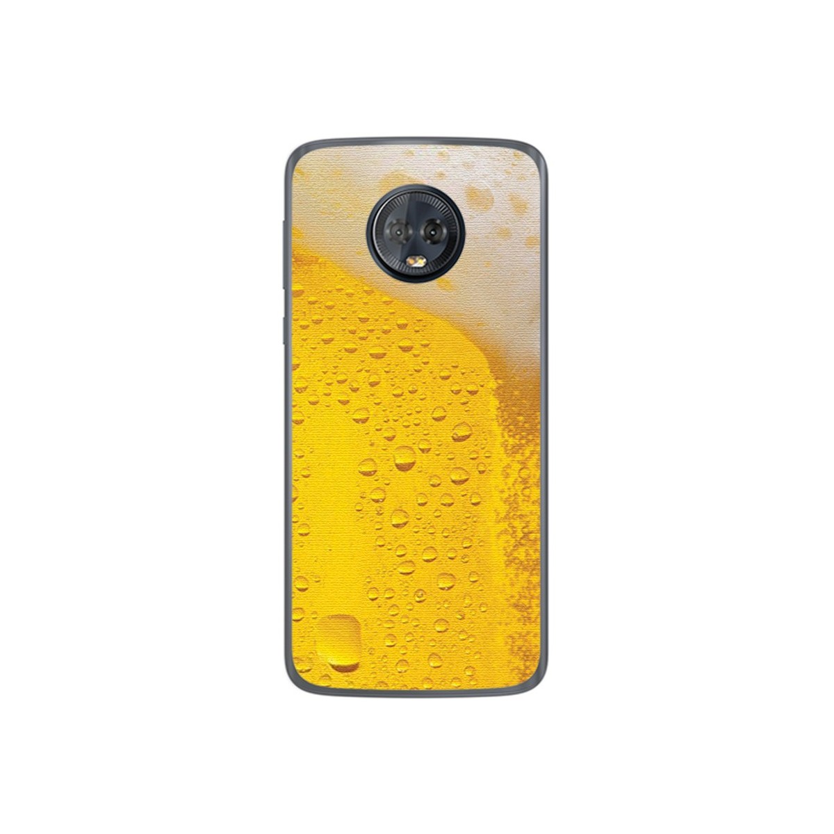 Funda Gel Tpu para Motorola Moto G6 Plus Diseño Cerveza Dibujos