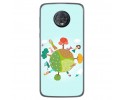Funda Gel Tpu para Motorola Moto G6 Plus Diseño Familia Dibujos