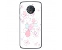 Funda Gel Tpu para Motorola Moto G6 Plus Diseño Flores Minimal Dibujos