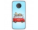 Funda Gel Tpu para Motorola Moto G6 Plus Diseño Furgoneta Dibujos