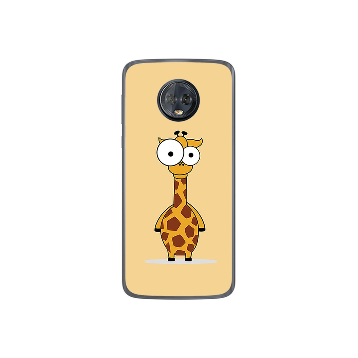 Funda Gel Tpu para Motorola Moto G6 Plus Diseño Jirafa Dibujos