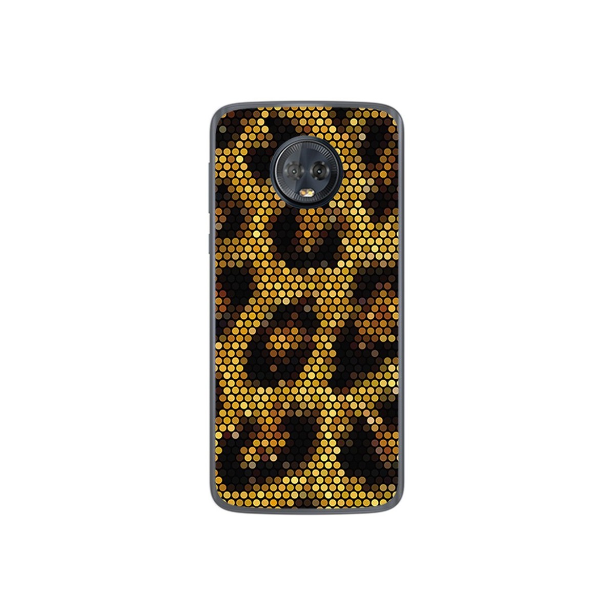 Funda Gel Tpu para Motorola Moto G6 Plus Diseño Leopardo Dibujos