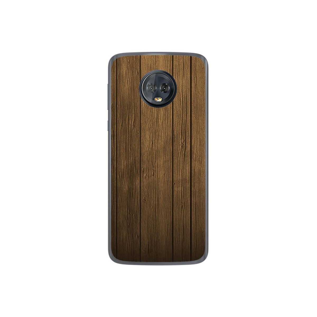 Funda Gel Tpu para Motorola Moto G6 Plus Diseño Madera Dibujos