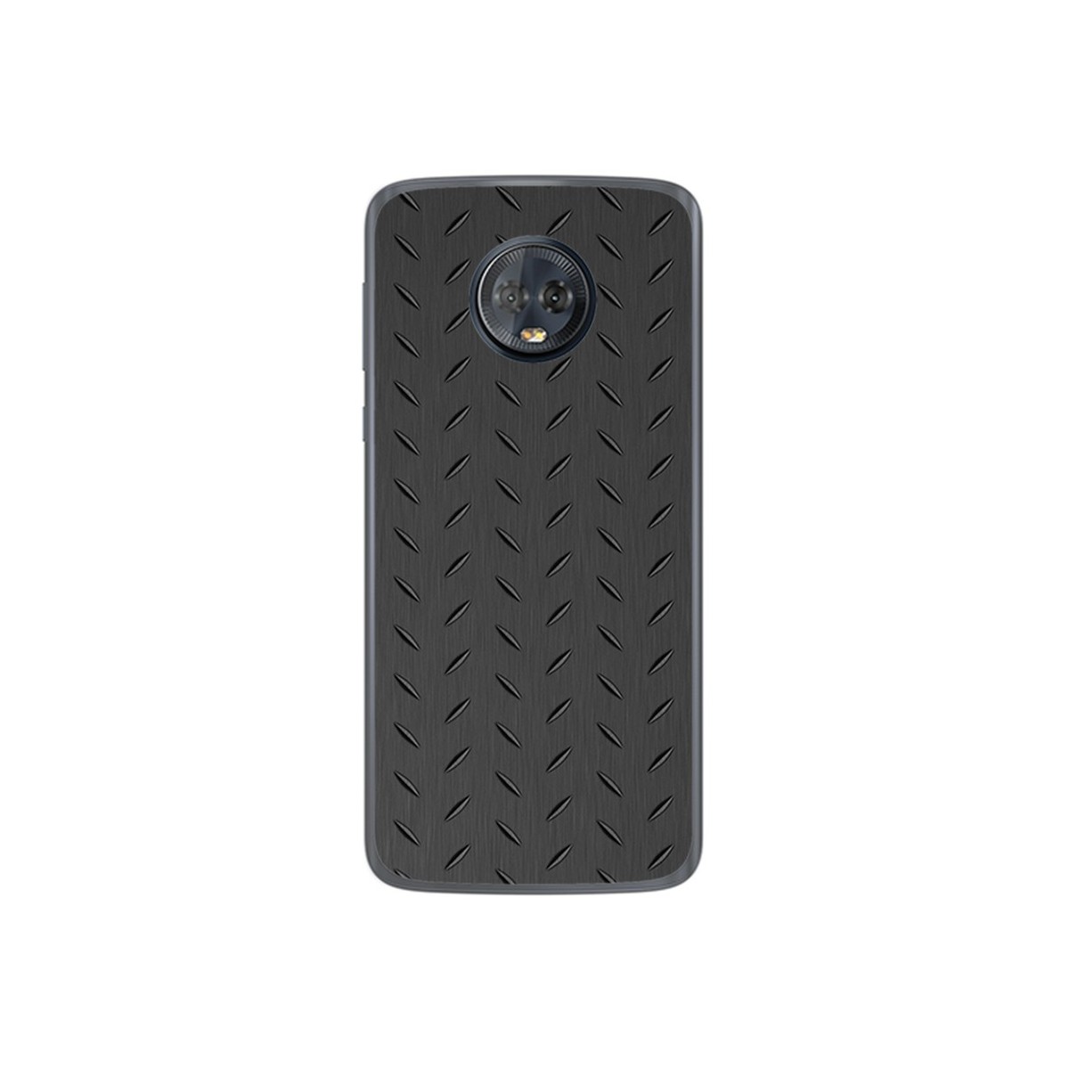 Funda Gel Tpu para Motorola Moto G6 Plus Diseño Metal Dibujos