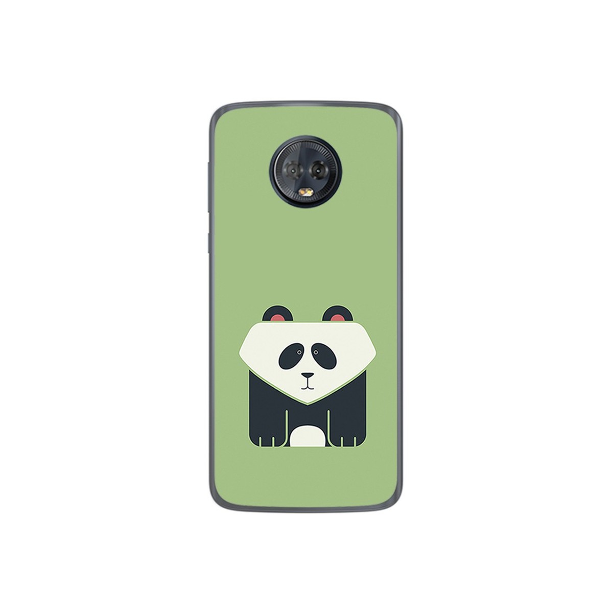 Funda Gel Tpu para Motorola Moto G6 Plus Diseño Panda Dibujos