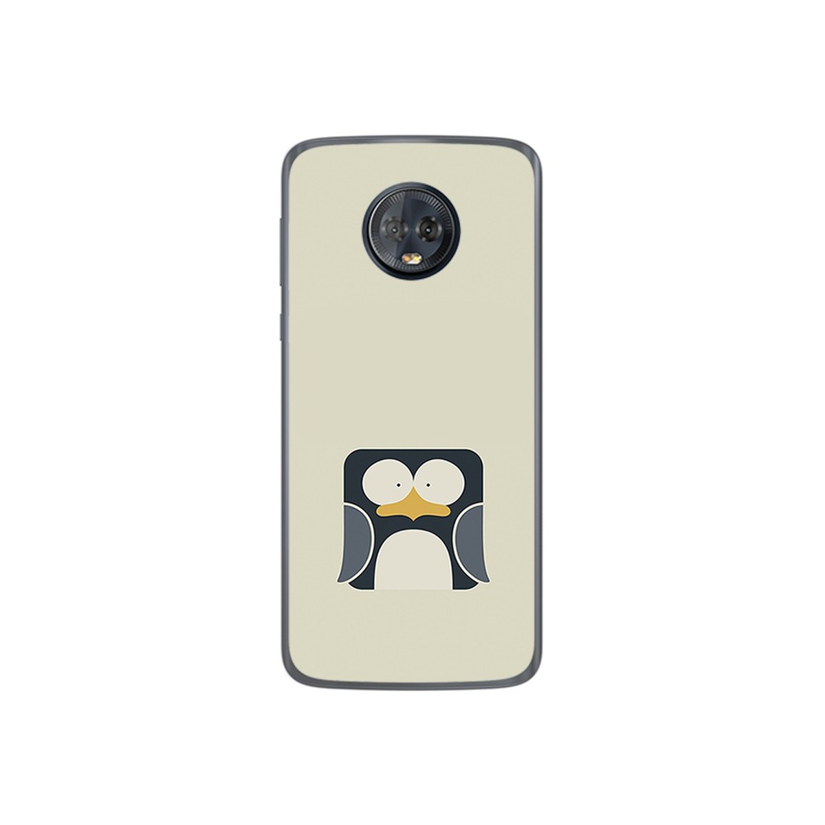 Funda Gel Tpu para Motorola Moto G6 Plus Diseño Pingüino Dibujos