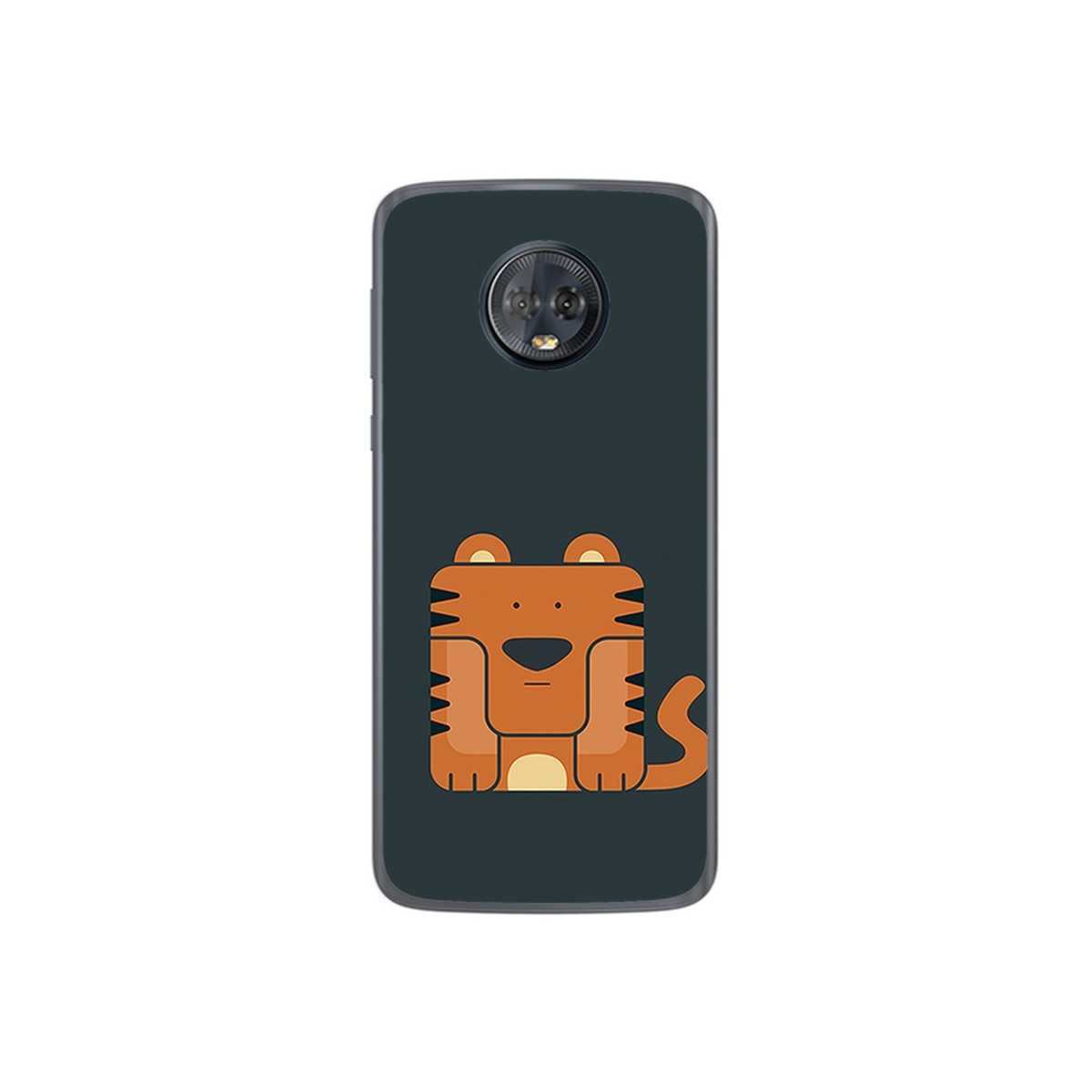 Funda Gel Tpu para Motorola Moto G6 Plus Diseño Tigre Dibujos