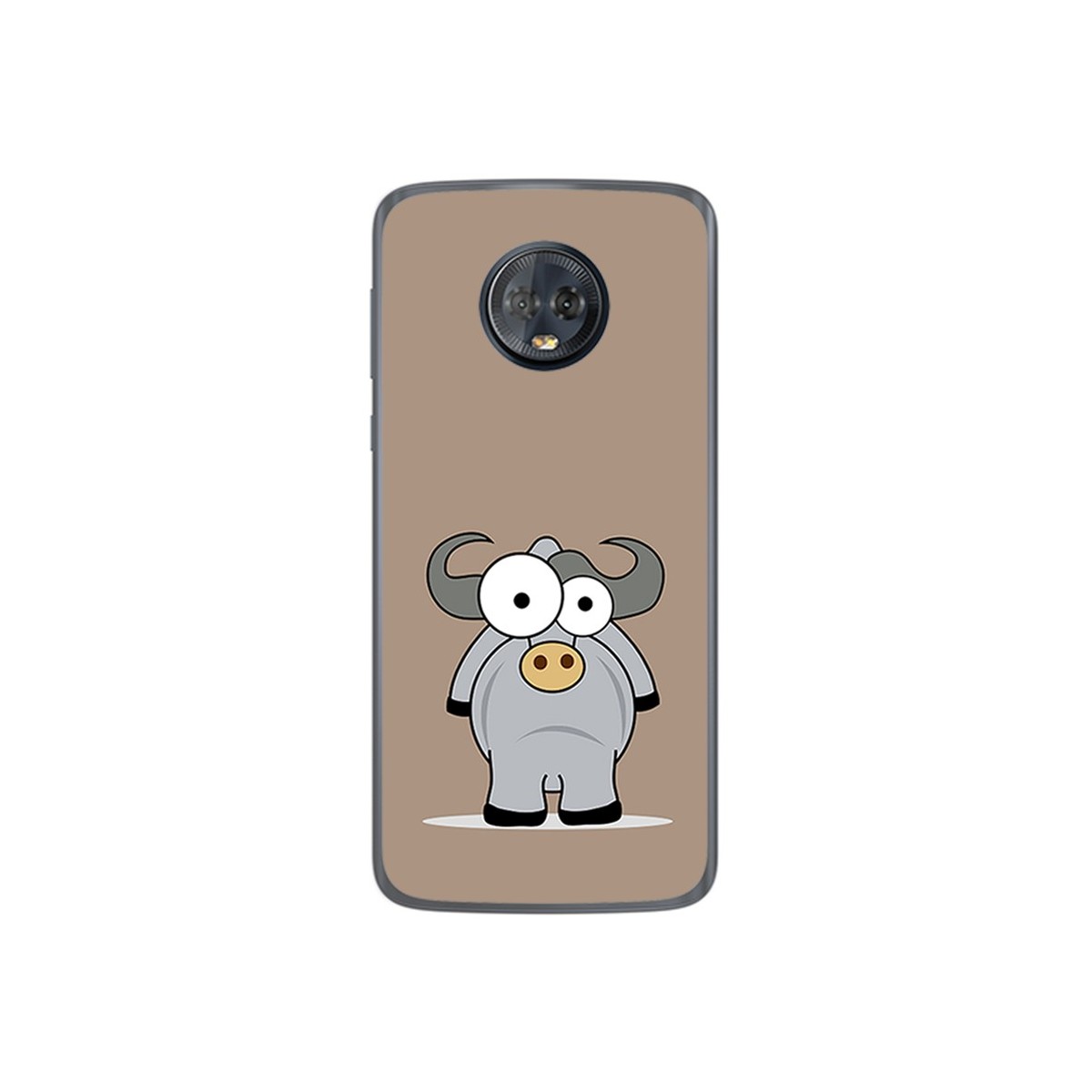 Funda Gel Tpu para Motorola Moto G6 Plus Diseño Toro Dibujos