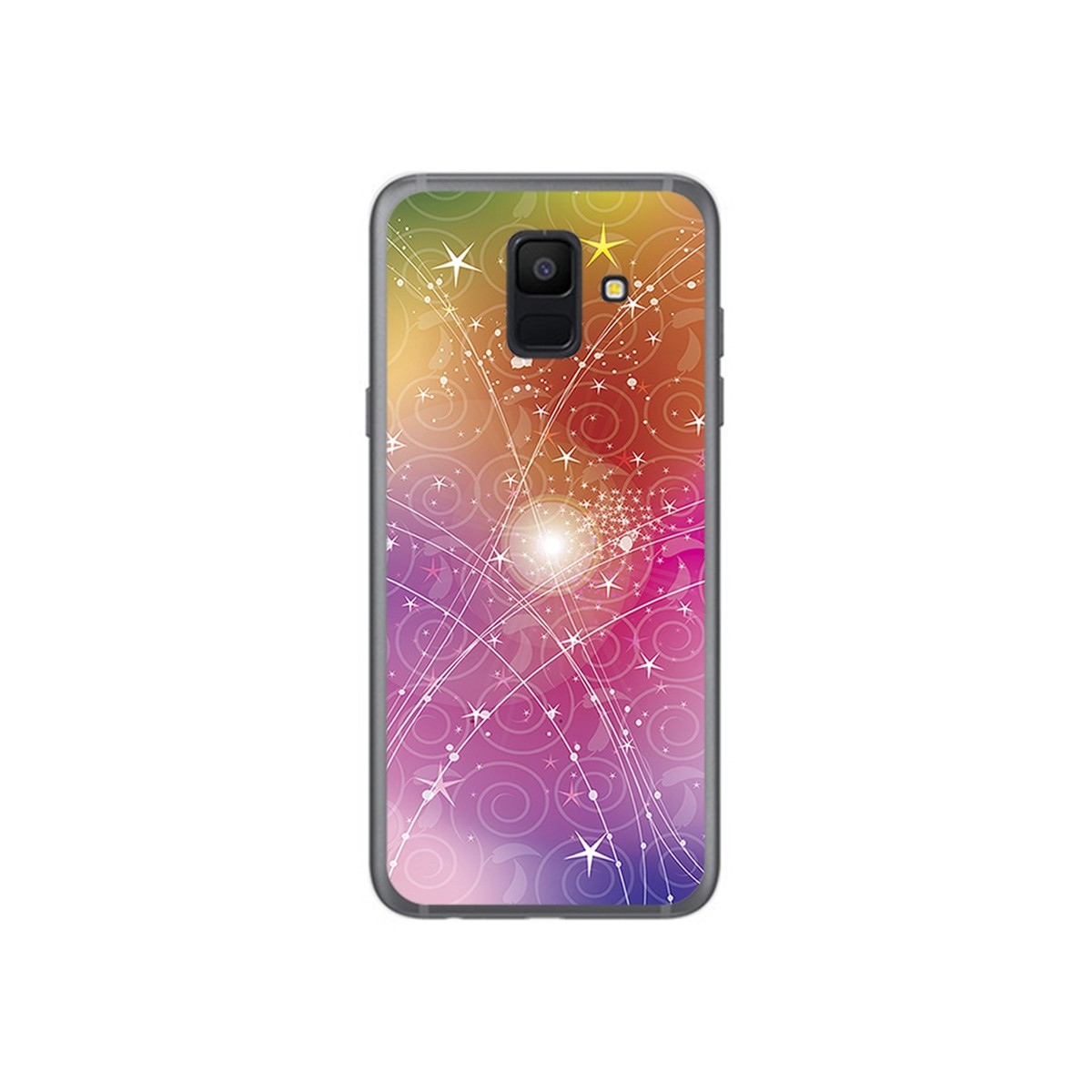 Funda Gel Tpu para Samsung Galaxy A6 (2018) Diseño Abstracto Dibujos