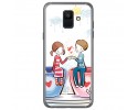 Funda Gel Tpu para Samsung Galaxy A6 (2018) Diseño Cafe Dibujos